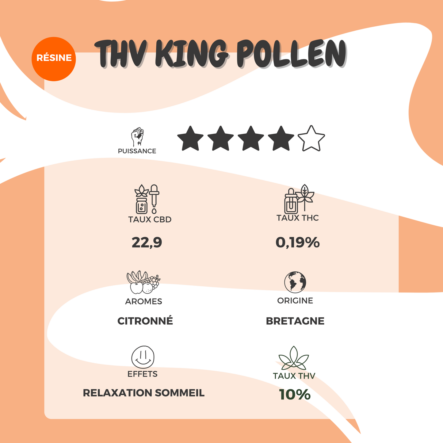 THV King pollen - Relaxation sommeil